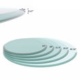 thumbnail image 4 of Newboti Furniture 32" Inch Round Tempered Glass Table Top Clear Glass 1/2" Inch Thick Beveled Polished Edge BN.7058, 4 of 13