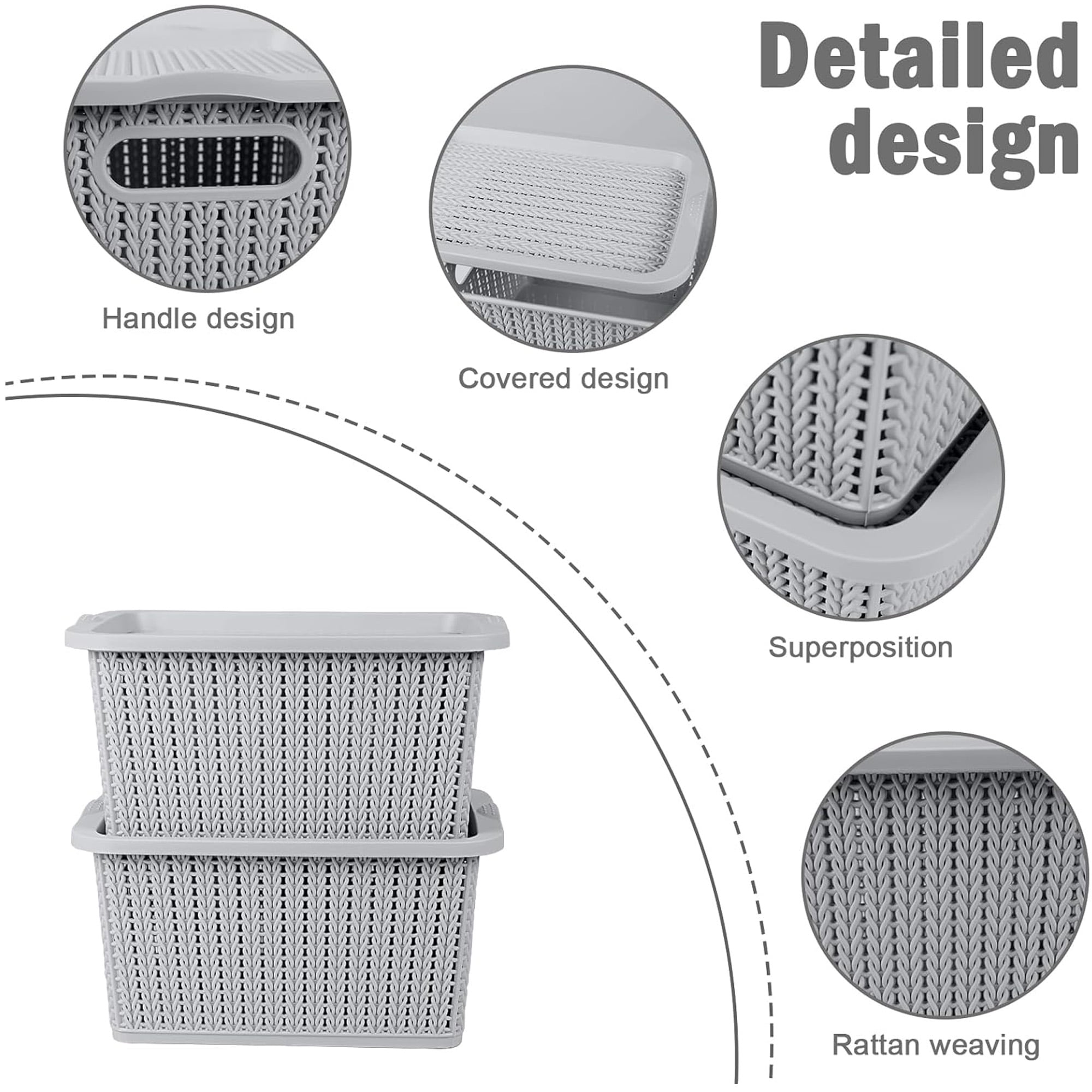 Pethiy 2-Pack Stackable Vegetable Bins, Onion Potato Storage Baskets with Lids, BPA-Free Plastic Canisters for Pantry Countertop Kitchen Organization