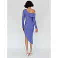 thumbnail image 6 of Biezeib Women Midi Dress, Long Sleeve Dress Twined Asymmetric Slim Fit Cocktail Dress Fall Dress, 6 of 6
