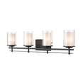 thumbnail image 3 of Millennium Lighting  Huderson 4 Light Metal Bathroom Vanity Fixture in Multiple Finishes Matte Black Black Matte, 3 of 5
