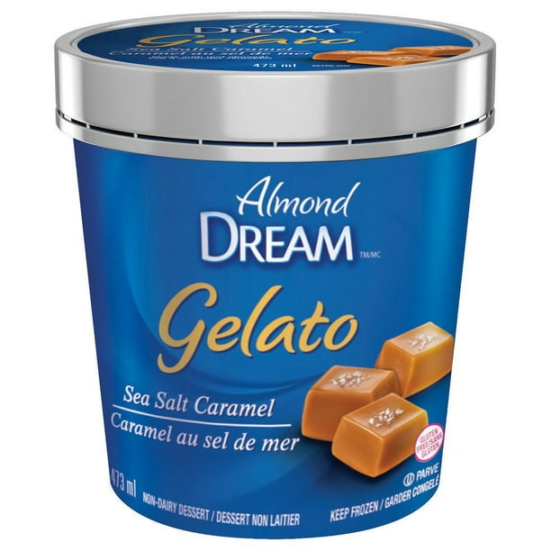 Dream Gelato - Caramel au sel de mer, Dessert glacé sans produits laitiers