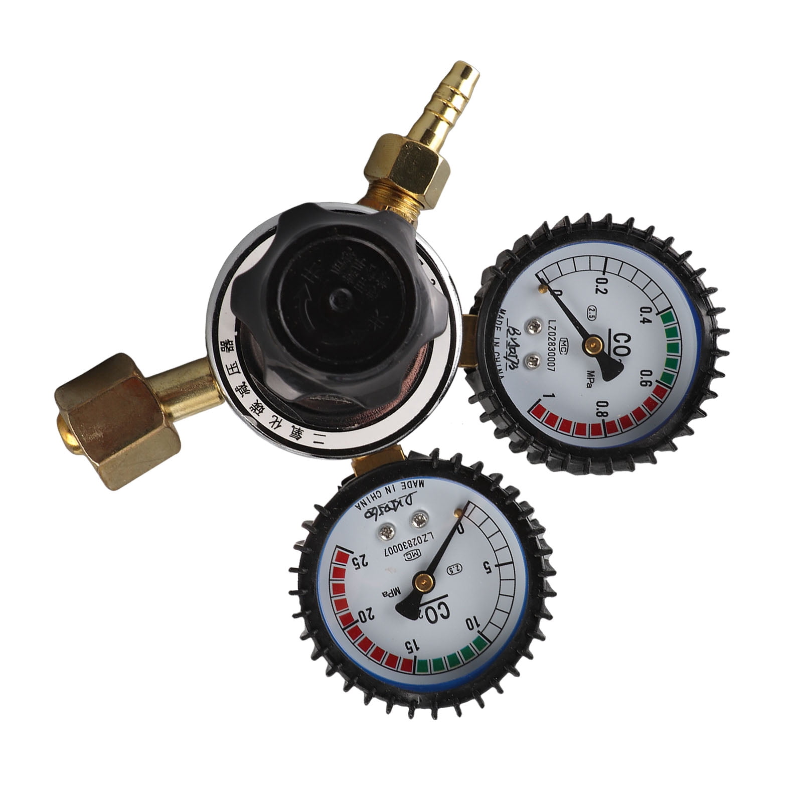 Yajisi Carbon Dioxide Regulator 2 Gauge CO2 Pressure Regulator for Welding Cutting Electronic Industries