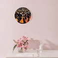thumbnail image 3 of 10 Inch Wall Clock Battery Operated Silent Clock Decorative for Office, Kitchen, Outdoor, Living Room，Beautiful Women Girl Orange Creative, 3 of 4