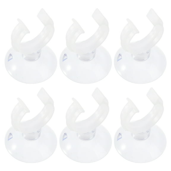 STOBOK 6pcs Christmas Candle Holders with Suction Cups for Home Decoration Window Use during Christmas Celebration (20mm)