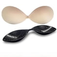 thumbnail image 2 of Strapless Stealth Gloss Cloth Round Cup Push-up Breathable Silicone Breast Sticker Swimsuit Wedding Dress Breast Sticker Bra Chest Sticker, 2 of 5