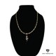 thumbnail image 1 of Collar de oro de 14 quilates con colgante de flor del sol, el mejor regalo unisex para madre, padre, novia, novio, ella, él, collar de cadena Figaro de 14 quilates de Aria Jeweler Inc, 1 of 5