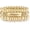 Style-3, variant on 14K Gold Plated Bangles Bracelet for Women Chunky Curved Stacking Plated Bead Ball Stretchable Bracelets
