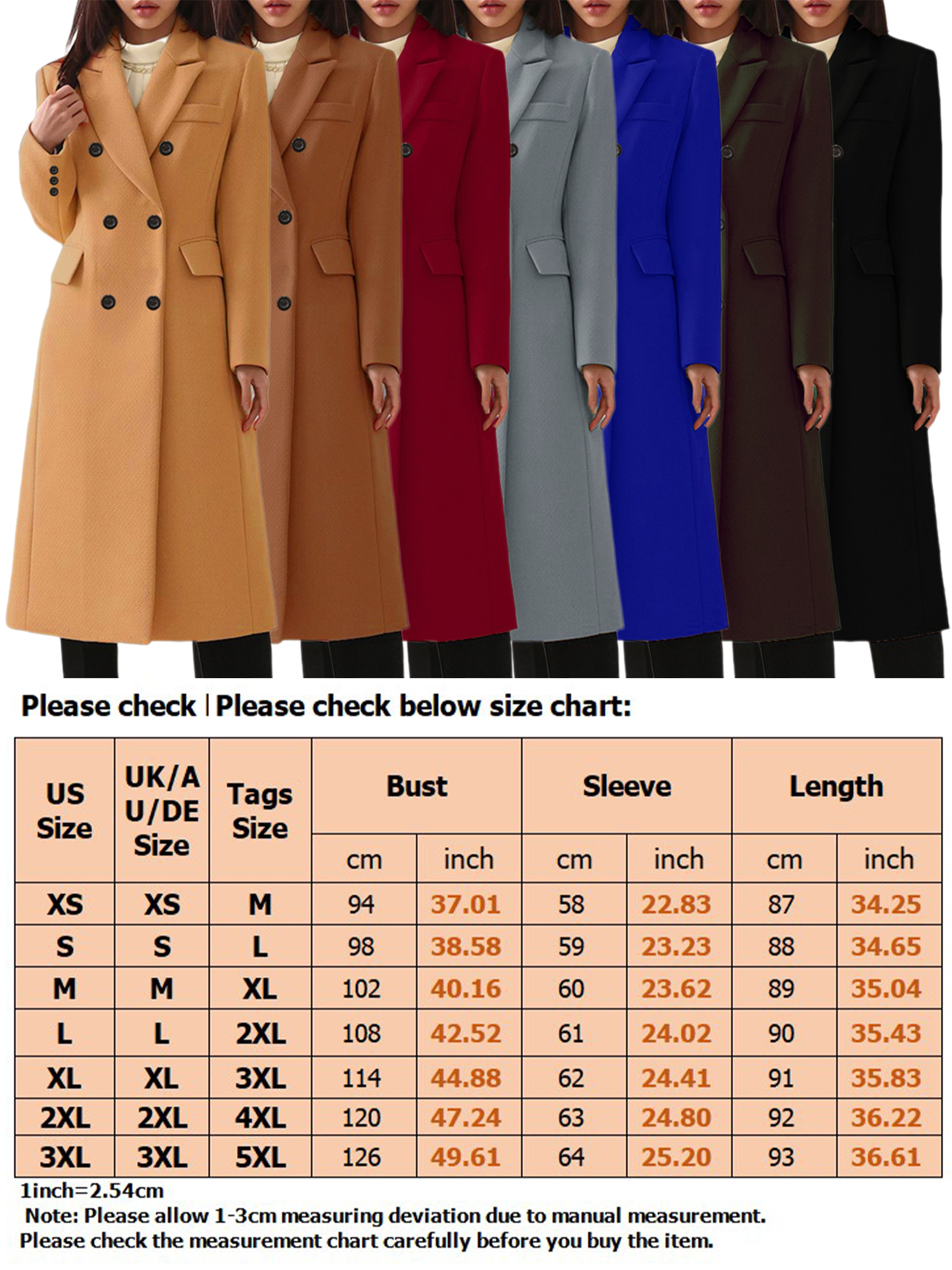 Manteau Trench Femme Apt 9 Noir - Taille S, Double Boutonnage, Occasion Excellent état