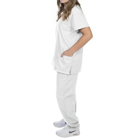 

EZI Unisex Plus V-Neck Scrubs Set: Classic Fit & Design
