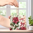 thumbnail image 4 of PU Leather Coin Purse Wallet Compact Water-Resistant Card Cases Money Organizers Poinsettia and Holly Leaves, 4 of 7
