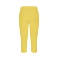 thumbnail image 4 of Frostluinai Capri Leggings Women Summer High Waist Capri Shorts Petite Silm Fit Drawstring Skimmers Beach Solid Color Stretch Capris Womens Plus Size Capris, 4 of 6