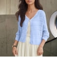 thumbnail image 1 of TaTaai Quick dry, UV protective, picnic and farmers market, women, casual shirt, flowy fit, collared neck, 3/4 sleeve, stain proof, daily wear Gift, 1 of 5