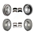 thumbnail image 1 of Transit Auto Front Rear Coated Disc Brake Rotors and Ceramic Pads Kit (6Pc) for Car Porsche Cayenne with 350mm Diameter Rotor KGT-102046, 1 of 11