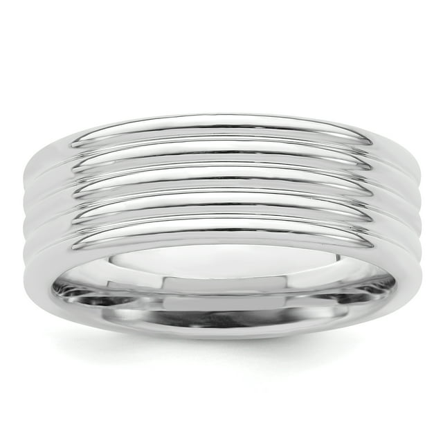Bague en Argent Sterling 925 7mm 5 Rangées Taille 8 Mariage Fantaisie