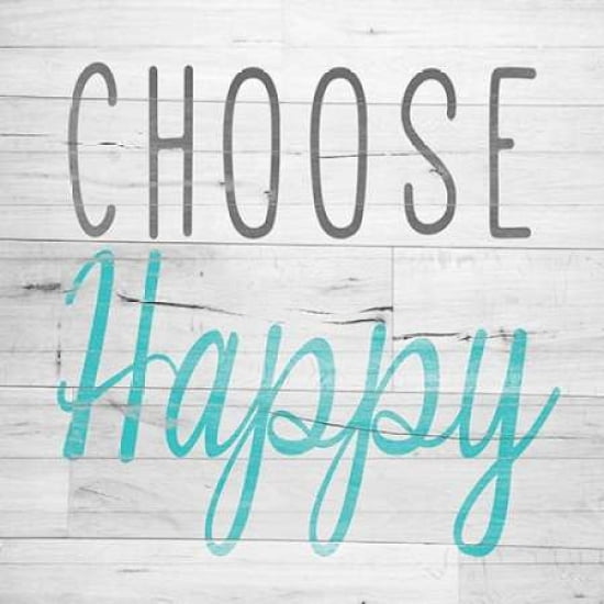 Choose Happy Square Canvas Art - SD Graphics Studio ()