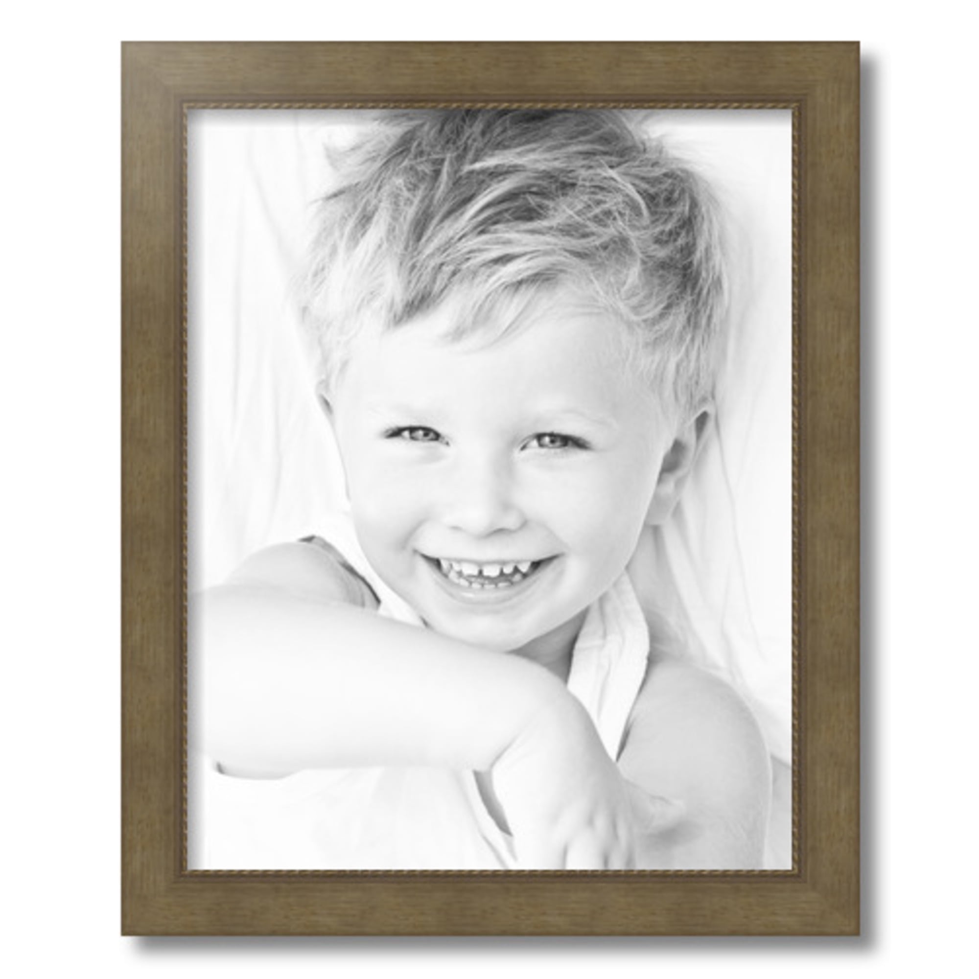 ArtToFrames 16" x 20" Metallic Gold with Ornate Detail Picture Frame, 16x20 inch Gold Wood Poster Frame (WOM-4576)