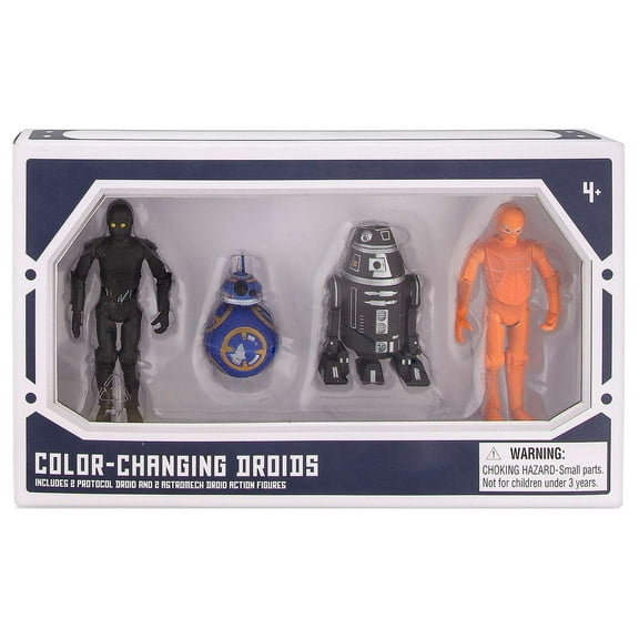 Star Wars Droid Factory Color-Changing Droids Action Figure 4-Pack (2 Protocol & 2 Astromech)