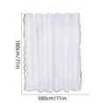 thumbnail image 3 of Linnome Large Area Easy Clean Cloth Shower Curtain Waterproof Soft Foldable Hanging Bathroom Liner Rust Proof Grommets 70.87x70.87 Inch, 3 of 6