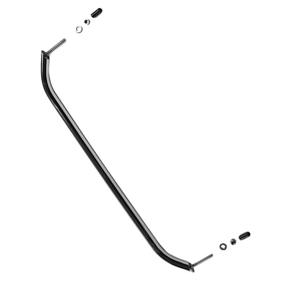 Marine City Stainless Steel 19 inches Oval Grab Rail Handle with Flanges and Studs