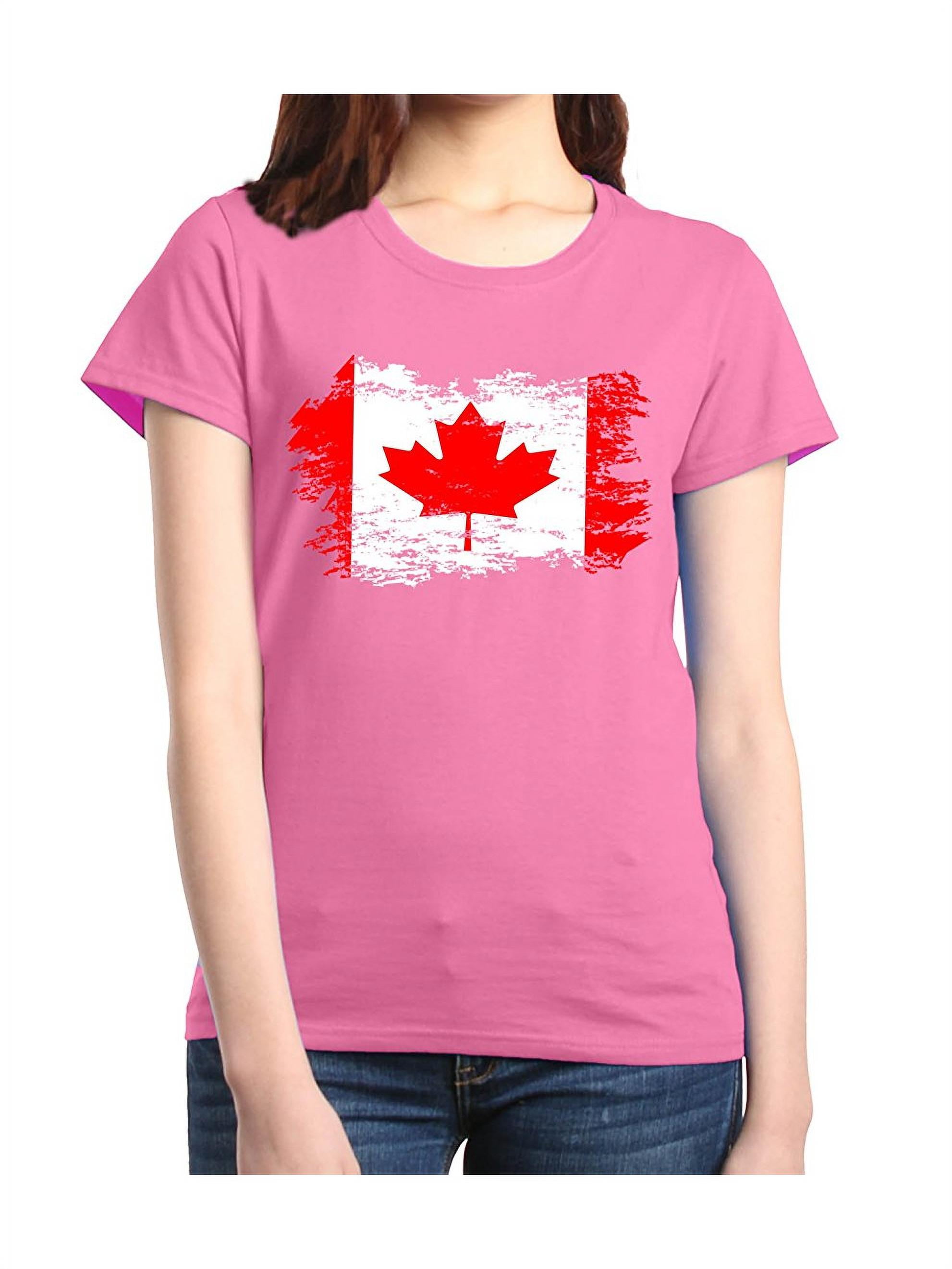 MmF - Women's T-Shirt Short Sleeve, up to Women Size 3XL - Canada Flag -  Walmart.com