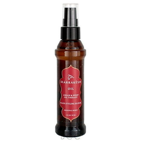 Marrakesh Hair Care Argan and Hemp Styling Oil, 2 Ounce, PACK OF (Best Oil For Color Treated Hair)