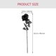 thumbnail image 3 of 12pcs Black Rose Flores de flores de rosa artificiales Decors Halloween Rose Flores, 3 of 5