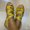 Yellow, variant on WIZUTIZ Open Toe Sandals for Women Sandals Women Comfortable Vintage Elastic Knitted Beach Peep-Toe Sandals Pull-On Summer Shoes Mid Heel (2"-3") Medium Solid Sandals for Older Women Daily Black