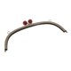 thumbnail image 1 of Arco de Cierre de Broche de Metal con Cabeza de de 24,5 Cm/9,64 Pulgadas para Bolso con Asa, Monedero Artesanal rojo perfecl Broche del beso del marco metálico, 1 of 8