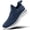 Blue, variant on Sosenfer Men's Hands Free Slip on Sneakers Black