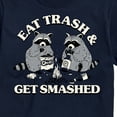 thumbnail image 3 of Instant Message - Eat Trash Get Smashed - Men's Short Sleeve Graphic T-Shirt, 3 of 6