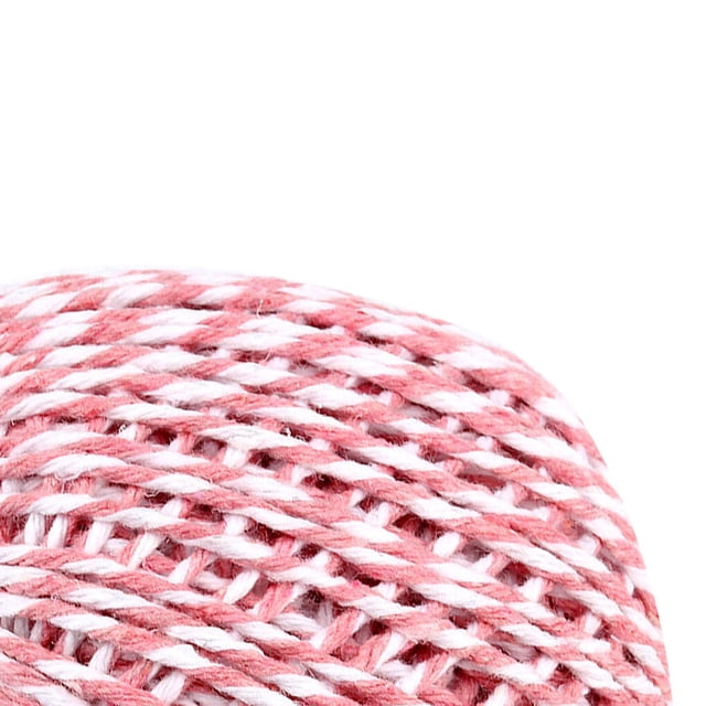 pitrice Cotton Thread Weave Socks Clothes Hats Clothing Practicing Prop Sewing Rope Multicolored 100 Meters for Beginners DIY Ropes pink + white
