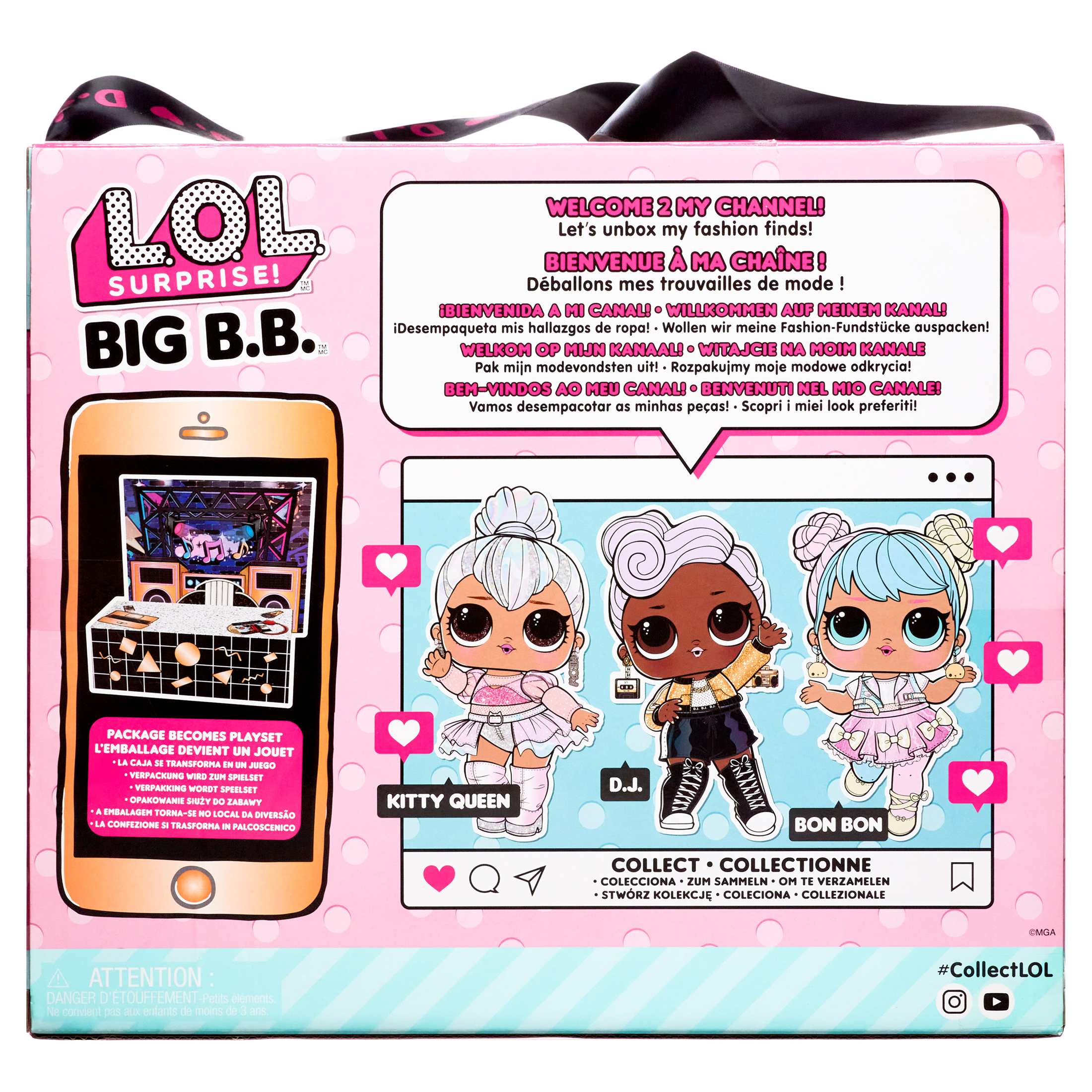 LOL Surprise Big B.B. (Big Baby) D.J. – 11" Large Doll, Unbox Fashions, Shoes, Accessories, Includes Playset Desk, Chair and Backdrop - image 7 of 8