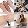 thumbnail image 3 of FOCALLURE (3 Pcs) 2 in 1 Eyeshadow and Eyeliner Pen，Waterproof Eyeshadow Stick,Rose Hangover, 3 of 8