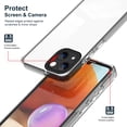 thumbnail image 5 of SaniMore for iPhone 14 Plus Case Ultra Slim Transparent [Never-Yellowing], Rugged PC & TPU Bumpers Cover Built-in Detachable Lens Protector Anti-Fall Shockproof Protective Shell, =Black, 5 of 8