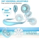 thumbnail image 4 of Ventilador portátil, mini ventilador USB, ventilador de cuello recargable (azul), 4 of 5