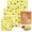 J, variant on CAIMYY Food Wraps Paper 3 Pack - Reusable Eco Friendly Food Storage Sheets - Natural Biodegradable Plastic Free Wrap for Fruits Vegetables Cheese Bread - Sustainable Kitchen Essentials
