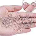 thumbnail image 4 of 200 Pieces Silver Small Key Chain Rings Split Ring Key Chains for Keys Organization,10mm Diameter, 4 of 8