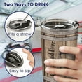 thumbnail image 6 of Wooden Dad Tumbler, Dad Tumbler with Lid 20 Oz Stainless Steel, Best Dad Ever Travel Mug, The Myth The Legend Coffee Cup, Gifts for Dad, Father Days Gift, 6 of 6
