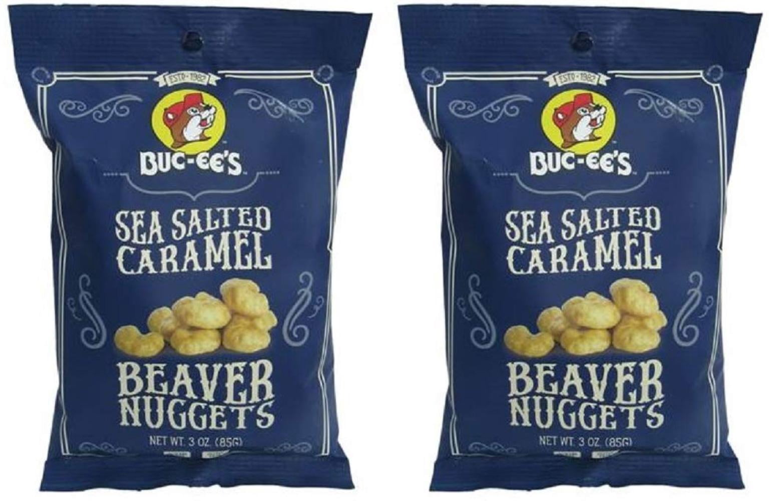 RovKeav Sea Salted Caramel Beaver Nuggets Gluten Free Two 3 Ounce Bags (6 Ounces Total