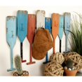 thumbnail image 3 of DecMode Coastal Multi Colored Metal Oar Shaped Paddle Wall Hook, 26"W x 20"H, 3 of 14