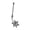 Silver, variant on LICEWO Sleeky Surgical Steel Chain Pendant Cartilage Earring Meteor Hammer Ear Pendants