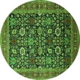 thumbnail image 1 of Ahgly Company Indoor Round Oriental Green Traditional Area Rugs, 6' Round, 1 of 4