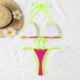 thumbnail image 7 of HaoXianJian 2 Piece Women's Swimsuits Bikinis Bathing Suit Thong Low Waisted Swimwear, 7 of 7