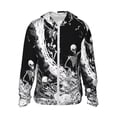 thumbnail image 1 of Vsdgher Sweat à Capuche Imprimé Vague Squelette pour Hommes Femmes, Manches Longues Protection Solaire Pêche Course Natation-TG, 1 of 7