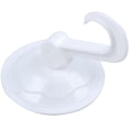 thumbnail image 2 of 5X Gancho Unico Colgadores de Pared para Uso de Armarios del Hogar de Plastico Blanco de 7 cm de Diametro con Ventosa, 2 of 5