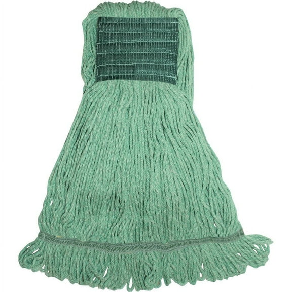 Genuine Joe GJOMGR5B, Synthetic Blend Medium Mophead, 1 Each, Green - Synthetic, Cotton, Rayon, Fiber | Bundle of 5 Each