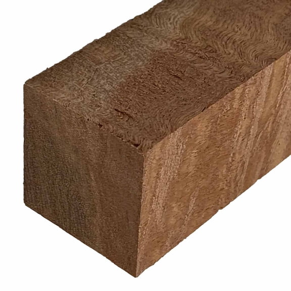 Quilted Curly Sapele Turning Wood Blanks/Hobbywood 1" x 1" x 6" - Enhance Your Woodworking Skills with Exquisite Wood Turning Blanks