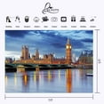 thumbnail image 3 of ABPHOTO Polyester 7x5ft London Big Ben Backdrop European Buildings British Dusk View Photography Background, 3 of 5
