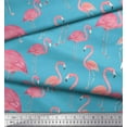 thumbnail image 2 of Soimoi Cotton Duck Fabric Flamingo Bird Printed Fabric 1 Yard 42 Inch Wide, 2 of 3