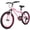 Pink, variant on Hykolity 20 inch Kids Mountain Bike,6 Speed Kid Bicycle Age 6-11 Year Old with Front Suspension Fork,Adjustable Seat Height,High-Carbon Steel,Purple